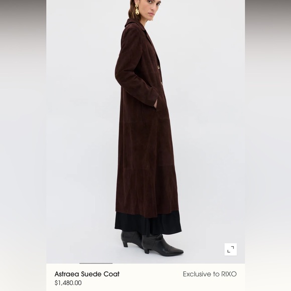 Rixo London Astraea suede coat - Picture 2 of 11